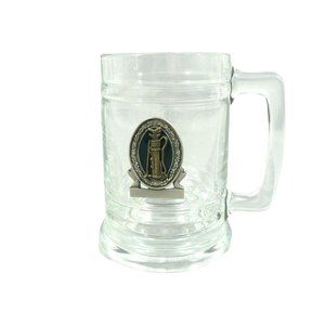 Beverage Mug Barware Pewter Golf Emblem Raised Medallion